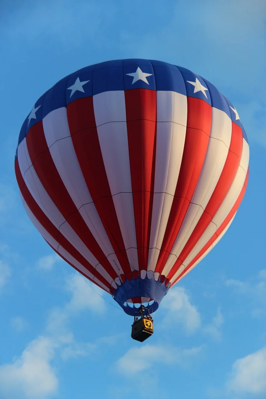 hot air balloon, usa, america